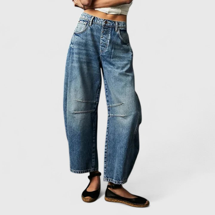 Stoffhose in Hellblau