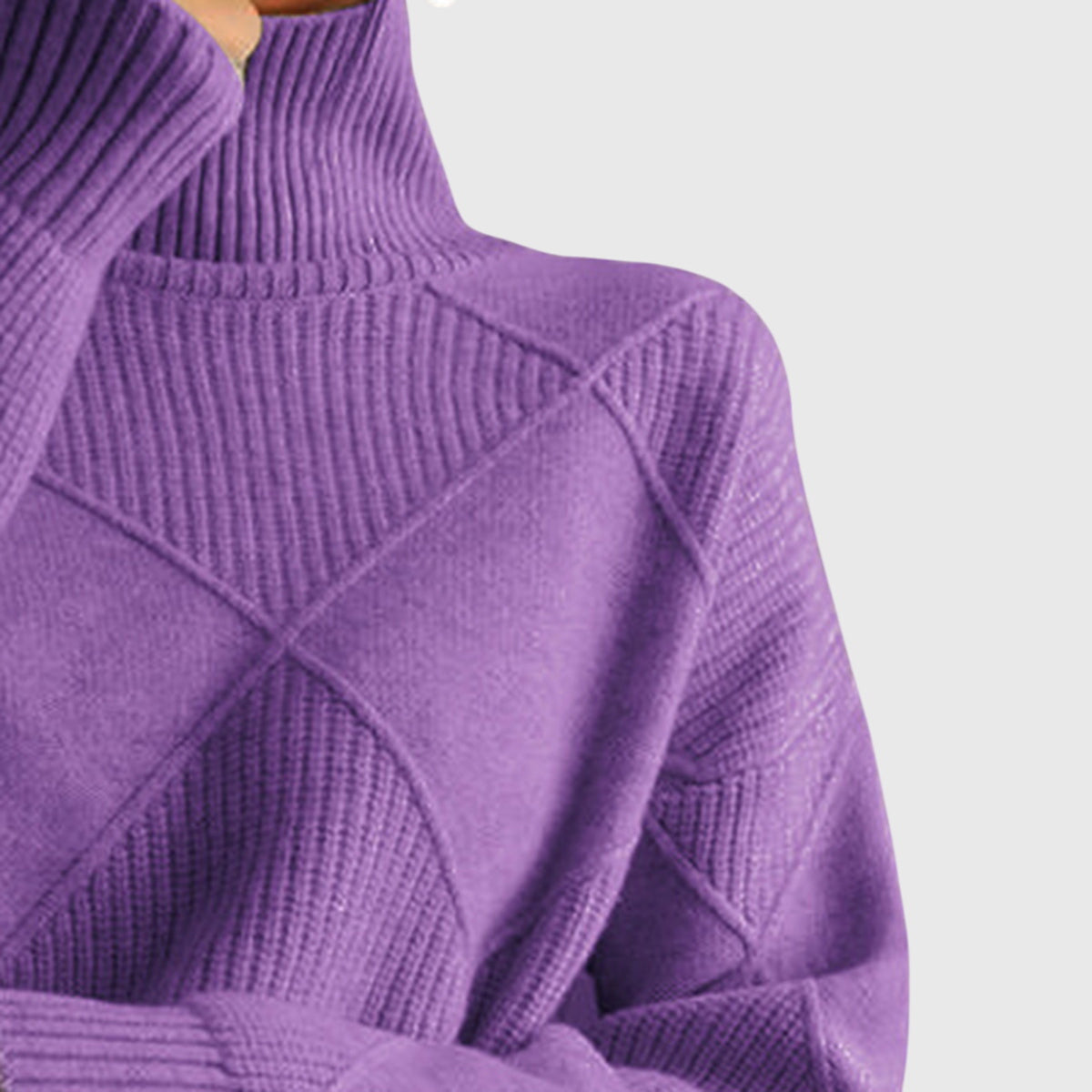 Rollkragenpullover mit Rollkragen in Rose - Ansicht 5