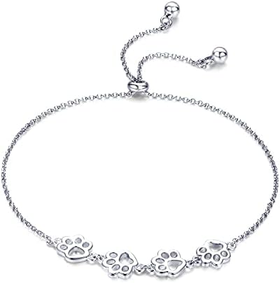 Pfotenabdruck Armband in Sterlingsilber