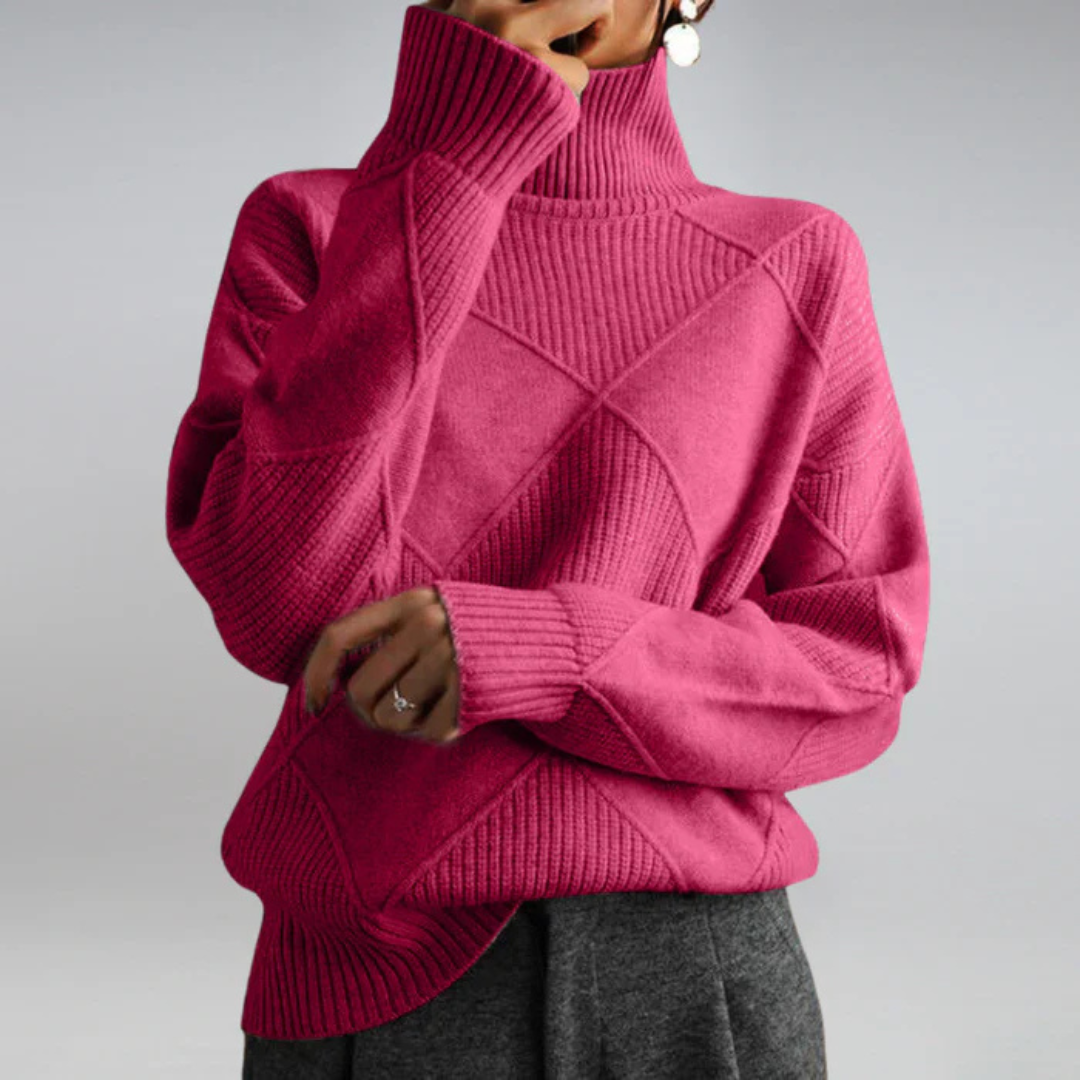 Rollkragenpullover aus Kaschmirmix mit Rollkragen