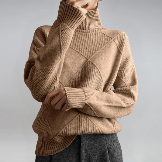 Rollkragenpullover aus Kaschmirmix mit Rollkragen - Ansicht 2