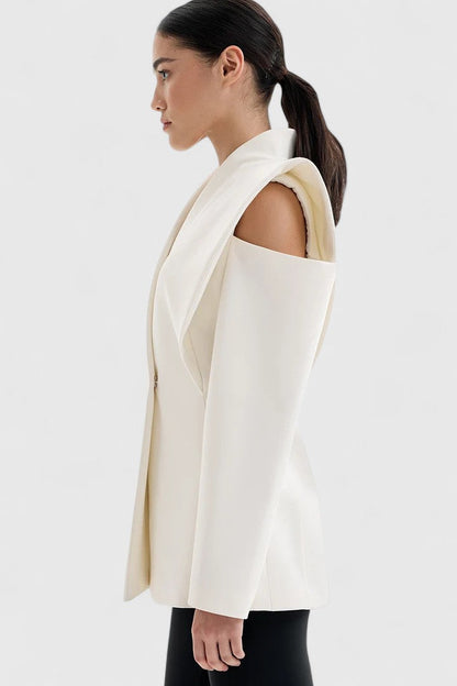 Blazer in Weiss für Damen - Ansicht 4