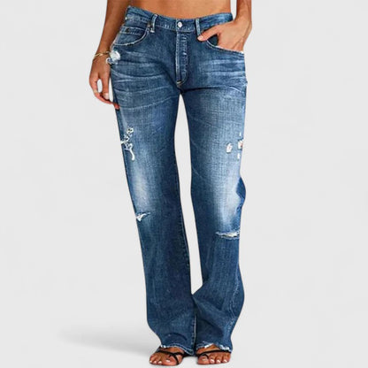 Jeans aus Denim in Blau und Dunkelblau - Ansicht 2
