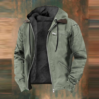 Jacke in Braun und Blau - Ansicht 3