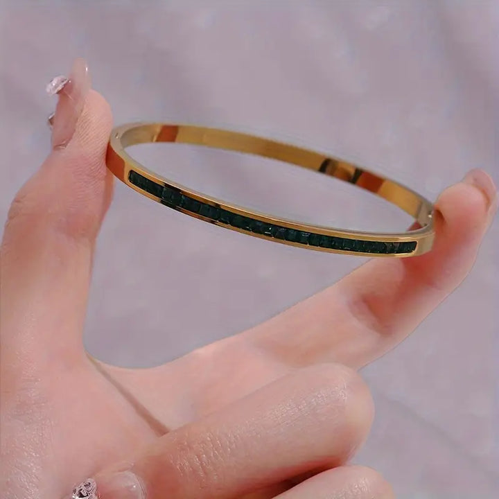 Grüne Goldene Armband