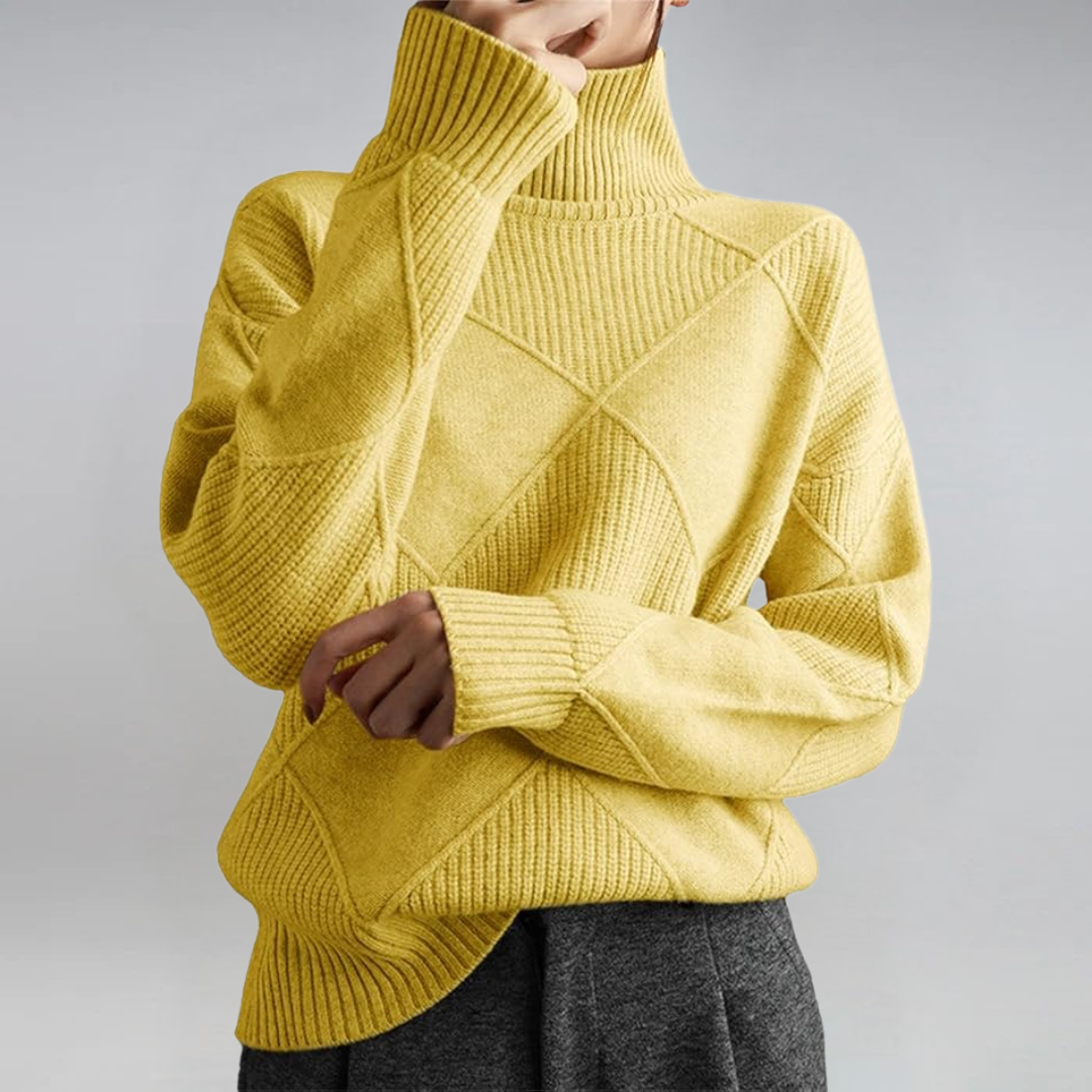 Rollkragenpullover aus Kaschmirmix mit Rollkragen - Ansicht 5