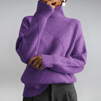 Rollkragenpullover aus Kaschmirmix mit Rollkragen - Ansicht 8