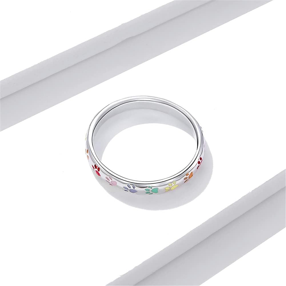 Sterlingsilber Ring mit Pfoten Design