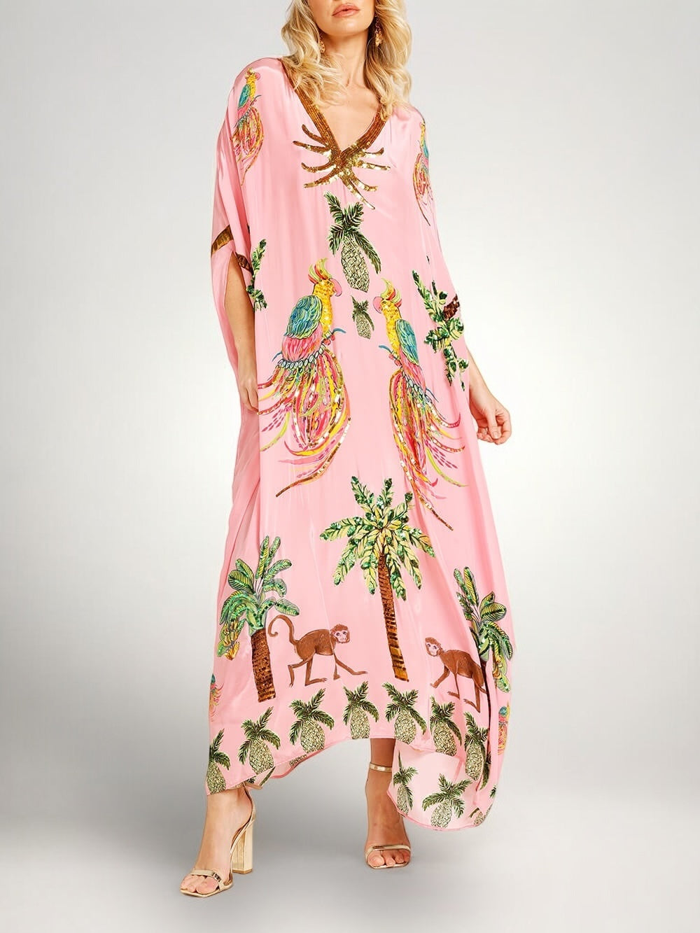 Kleid aus Polyester mit Paillettten - Ansicht 5