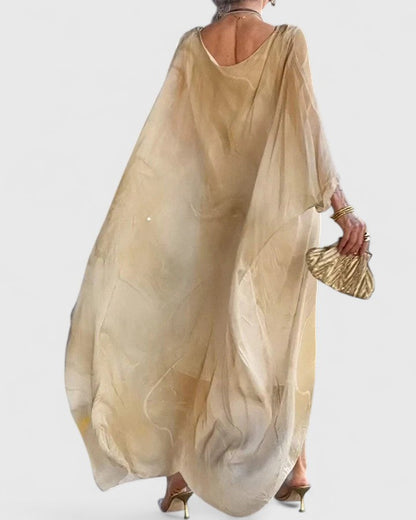 Kleid in Blau und Grau - Ansicht 4
