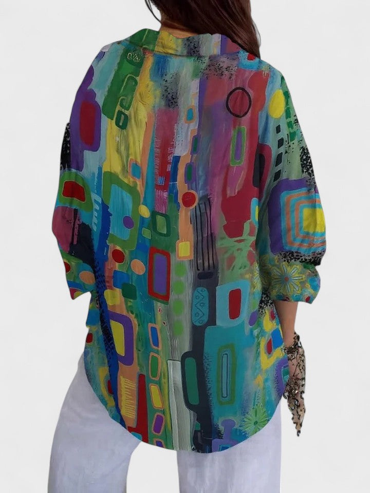 Bluse in langer Form - Ansicht 2