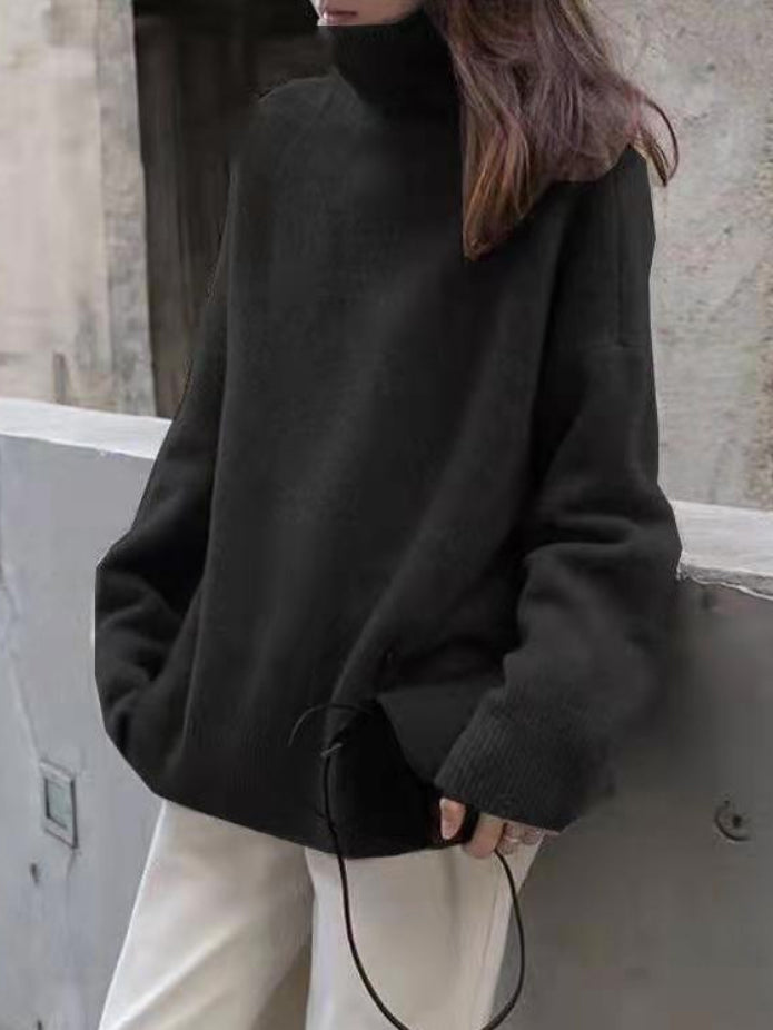 Rollkragenpullover mit Rollkragen in Grau und Khaki - Ansicht 4