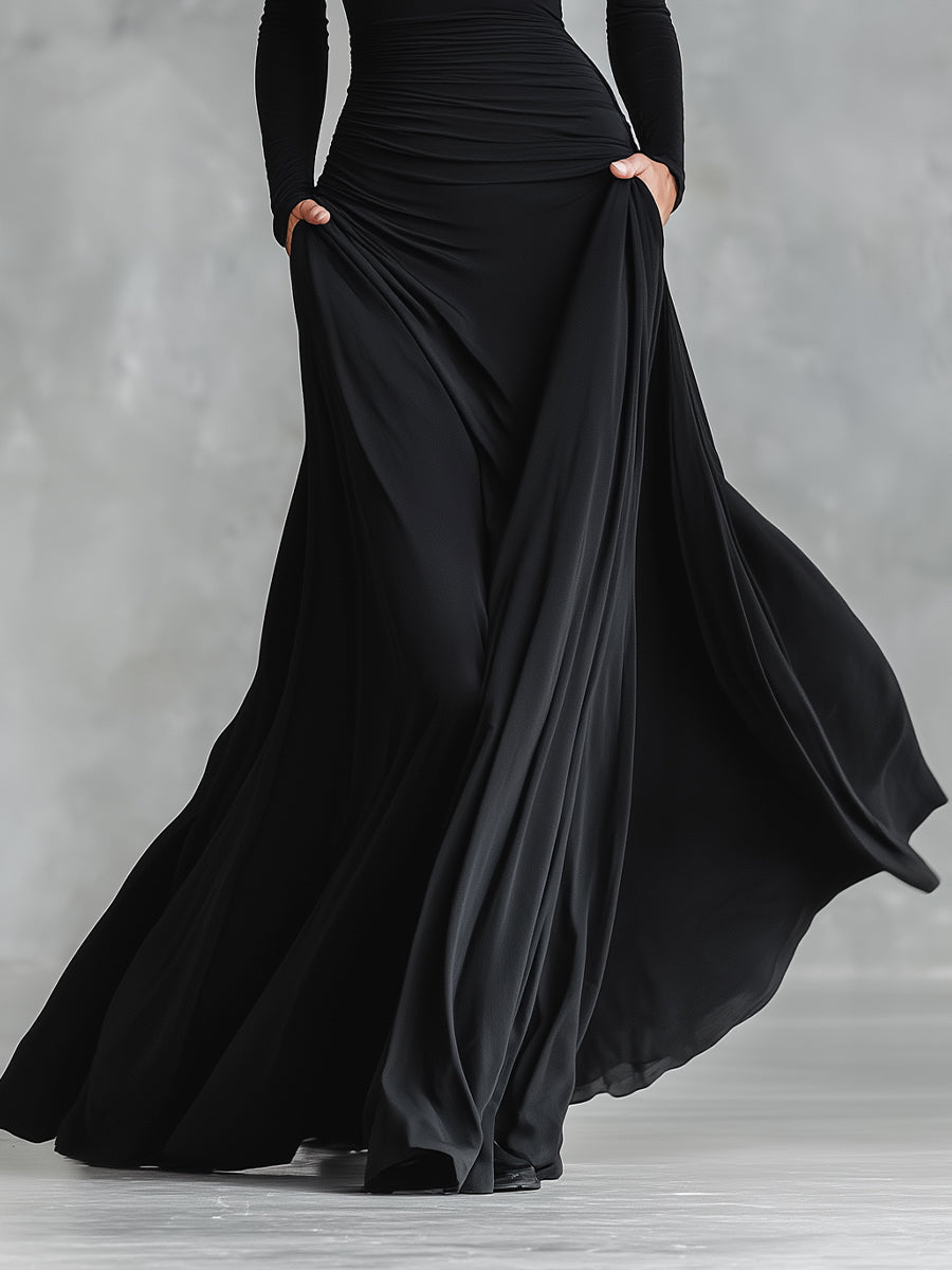 Maxikleid in Schwarz - Ansicht 3