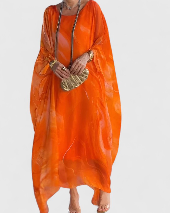 Kleid in Blau und Grau - Ansicht 6
