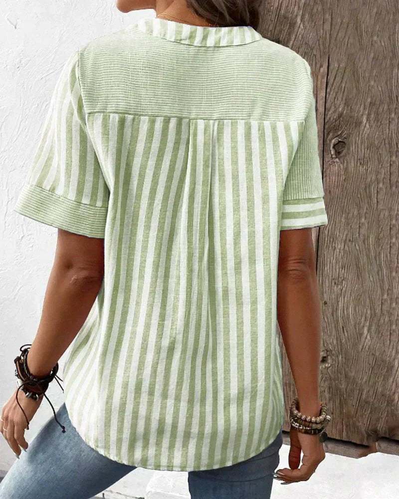 Bluse mit Streifenmuster - Ansicht 6