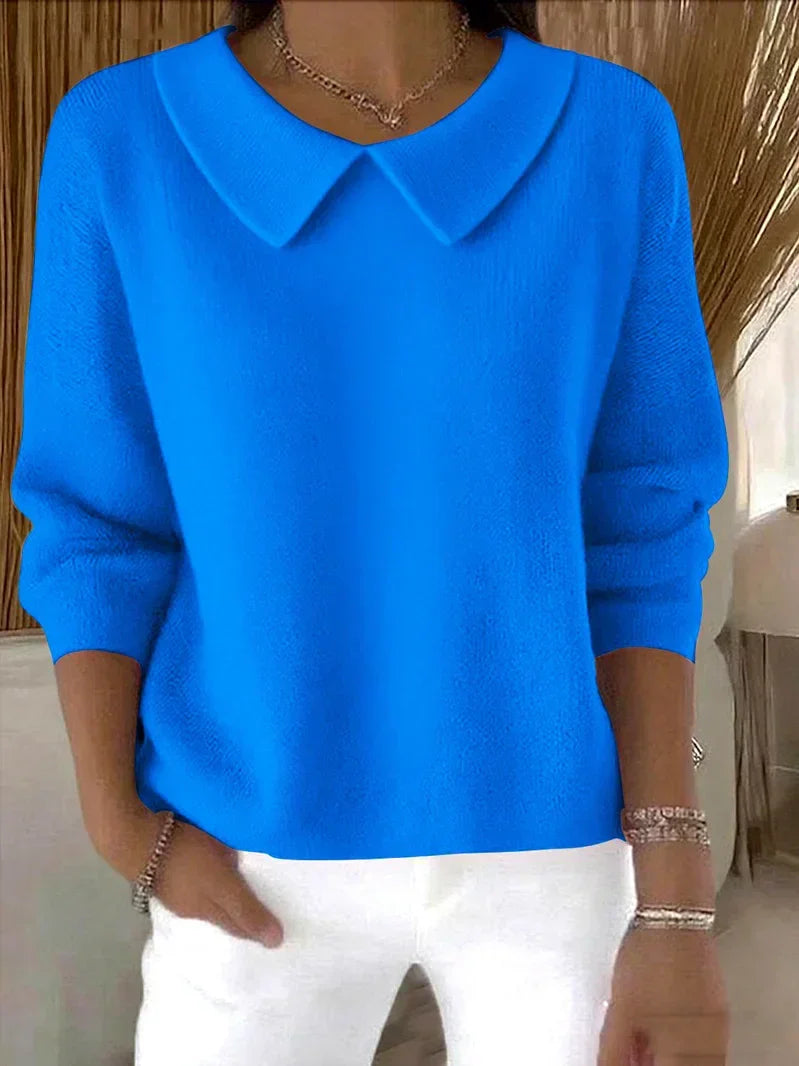 Strickpullover in Grün und Blau - Ansicht 2