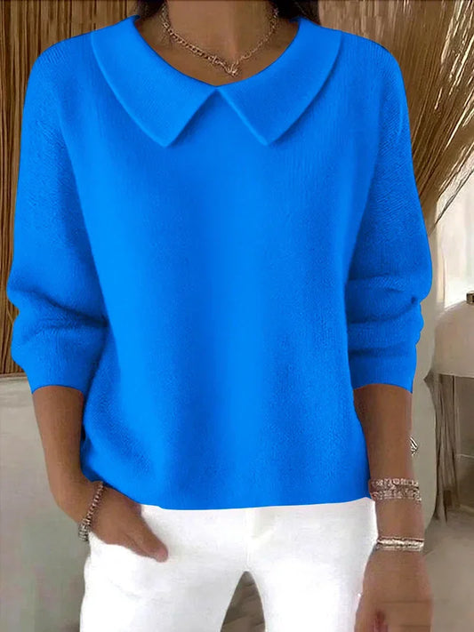 Strickpullover in Grün und Blau - Ansicht 2