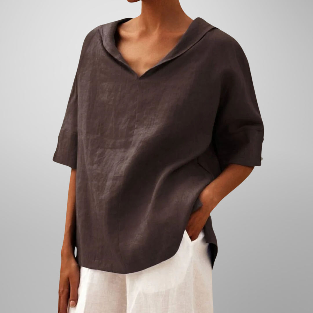 Bluse in Grün und Orange - Ansicht 5