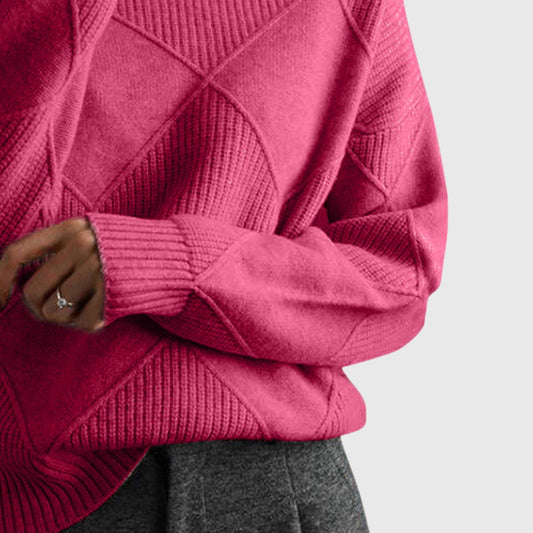 Rollkragenpullover mit Rollkragen in Rose - Ansicht 2