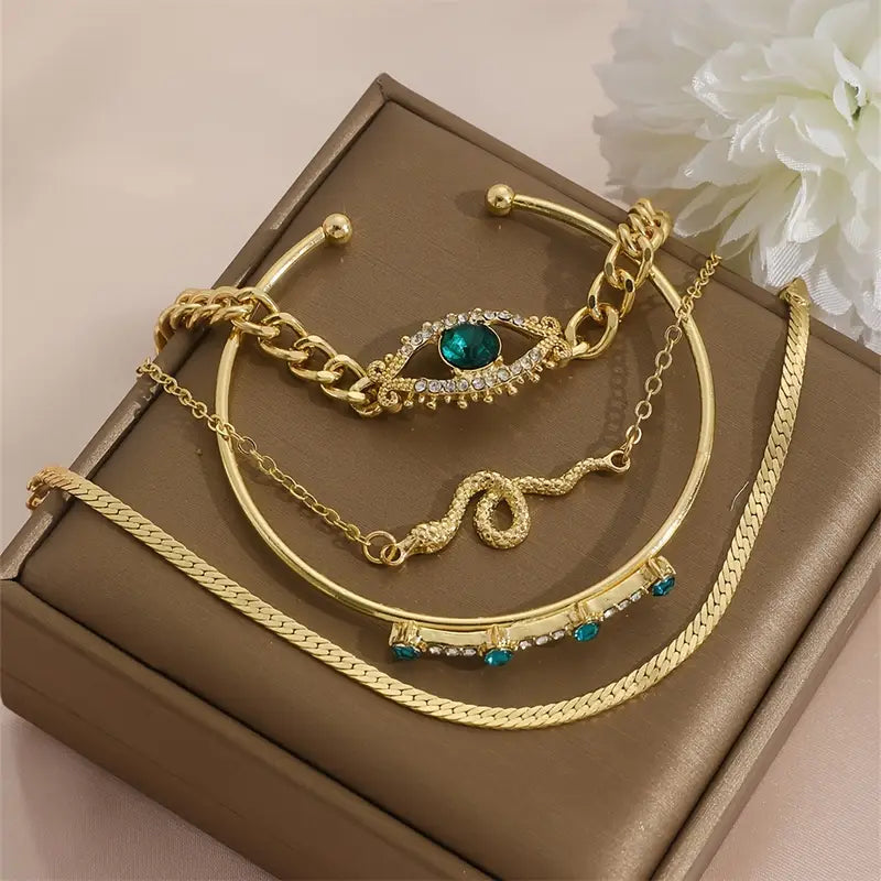 Serpina Veyra Armband-Set | Gold