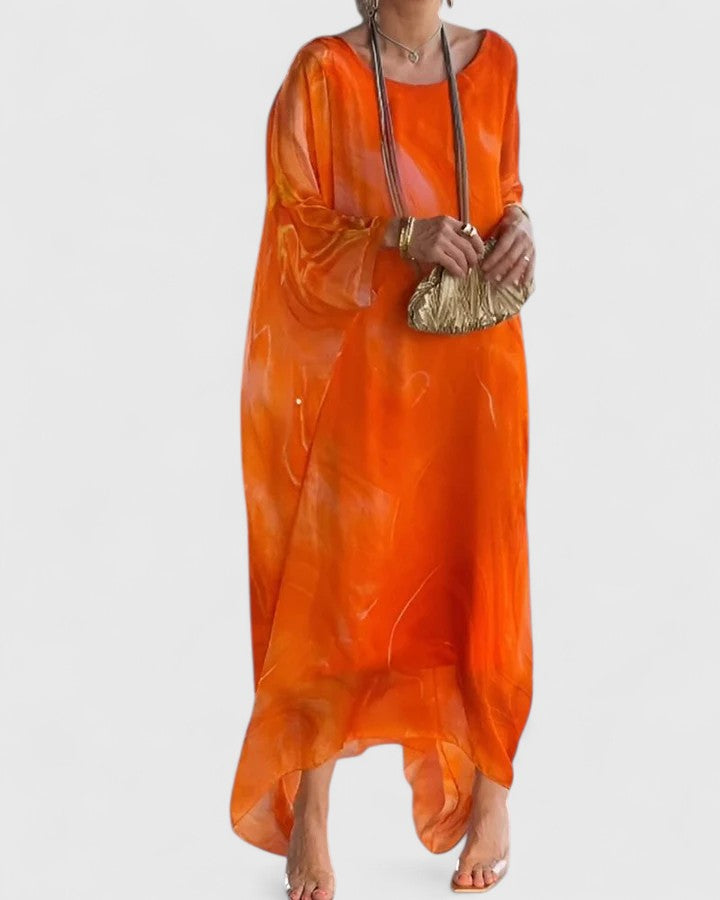 Kleid in Blau und Grau - Ansicht 7
