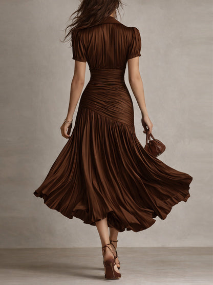 Midikleid aus Satin mit Streifenmuster - Ansicht 10