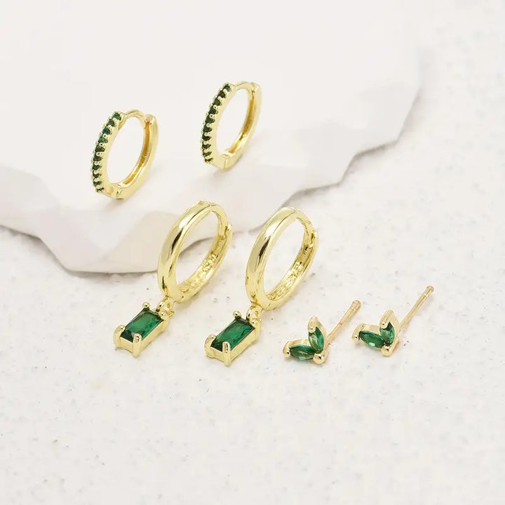 Fiorenza Viridelle Ohrring-Set | Gold