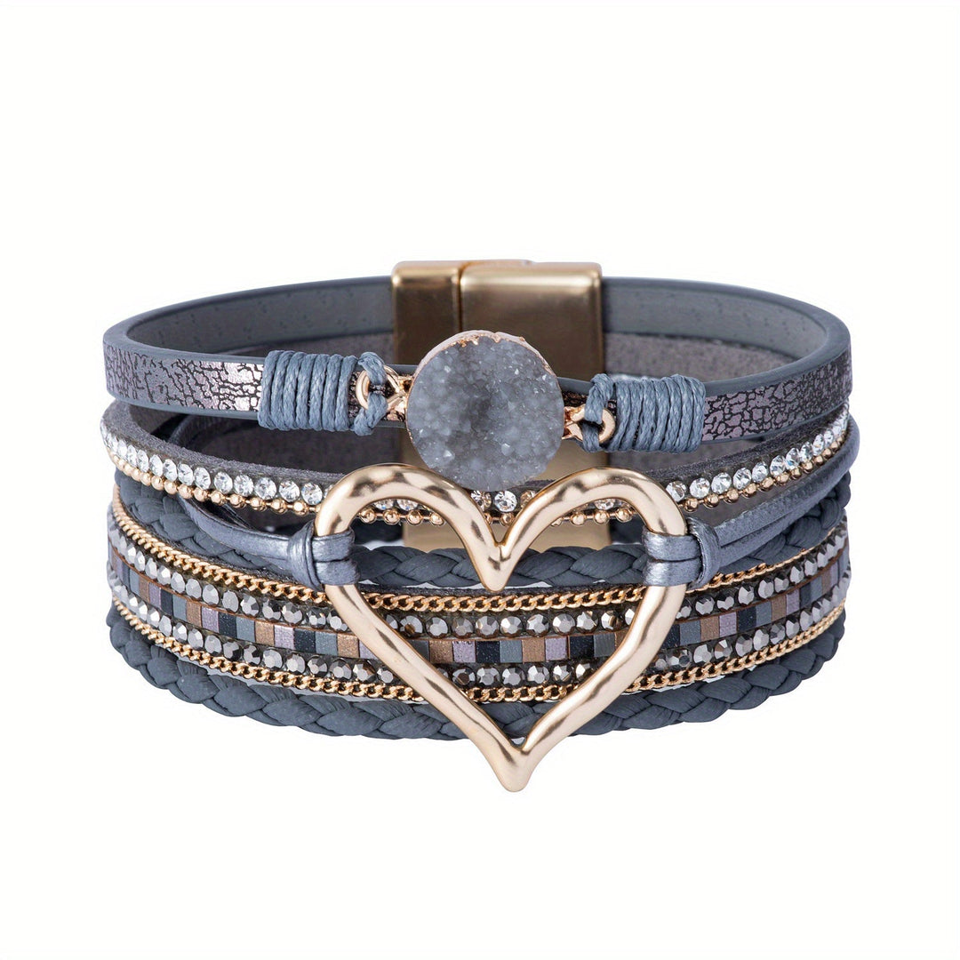 Boho Mehrlagiges Lederarmband