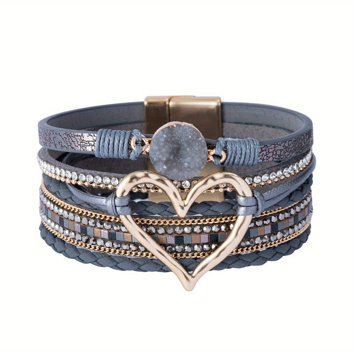Boho Mehrlagiges Lederarmband