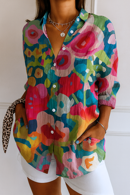 Bluse mit Taschen in Pink (Almost Sold Out - Ansicht 5