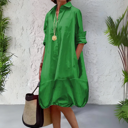 Kleid mit Hemdkragen