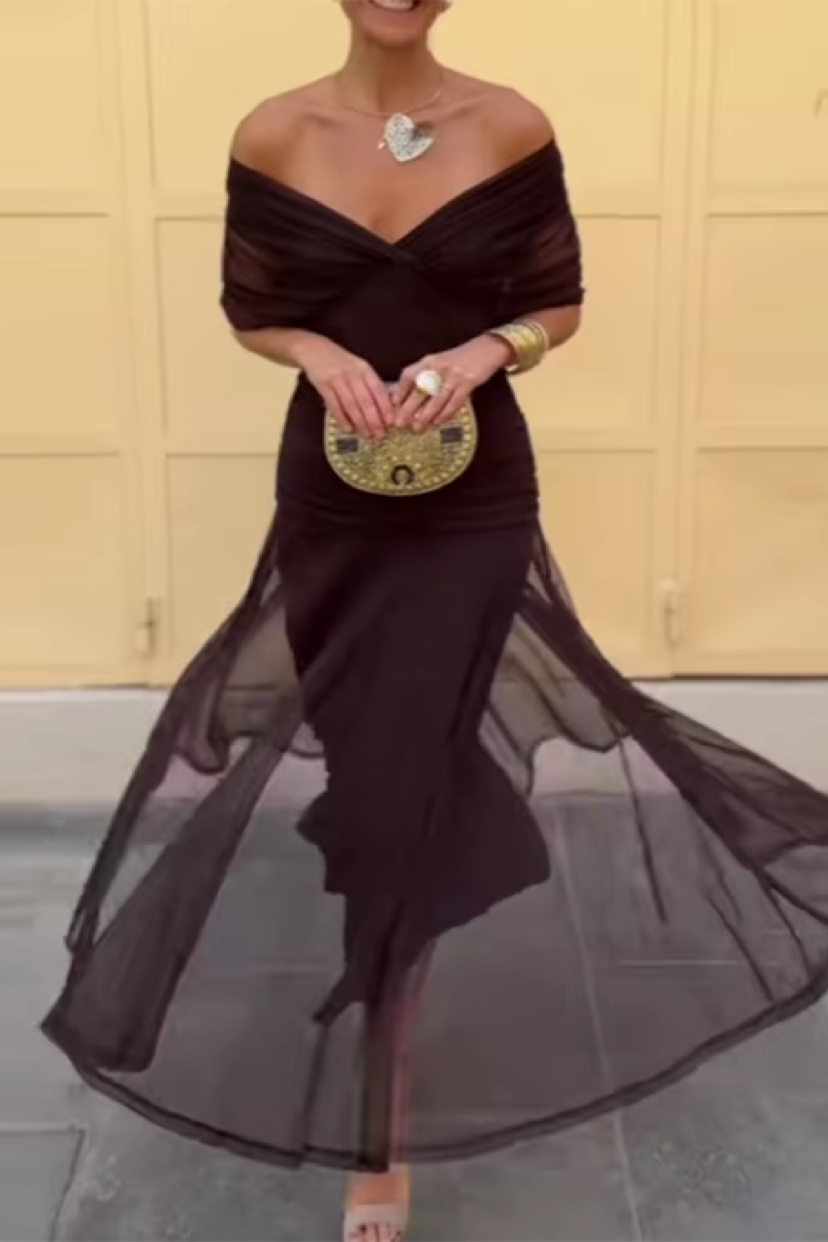 Maxikleid in Grün und Rot - Ansicht 10