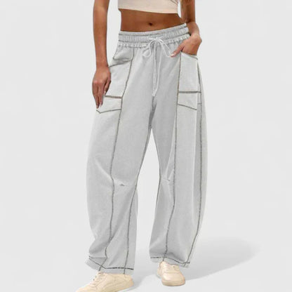 Stoffhose in Weiss und Schwarz und Braun - Ansicht 7