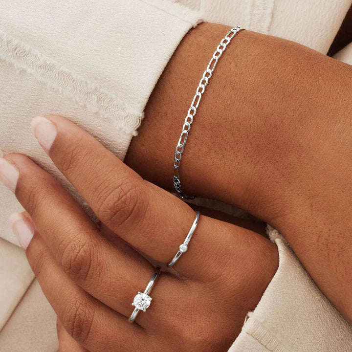 Neris Alaine Armband | Weißgold