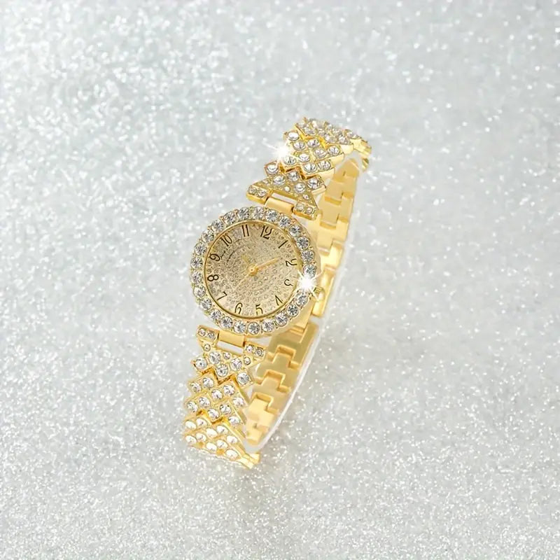 Uhr und Armband-Set Luxe Radiance | Gold