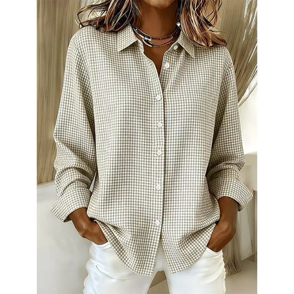 Bluse mit Knopfleiste in Hellblau - Ansicht 5
