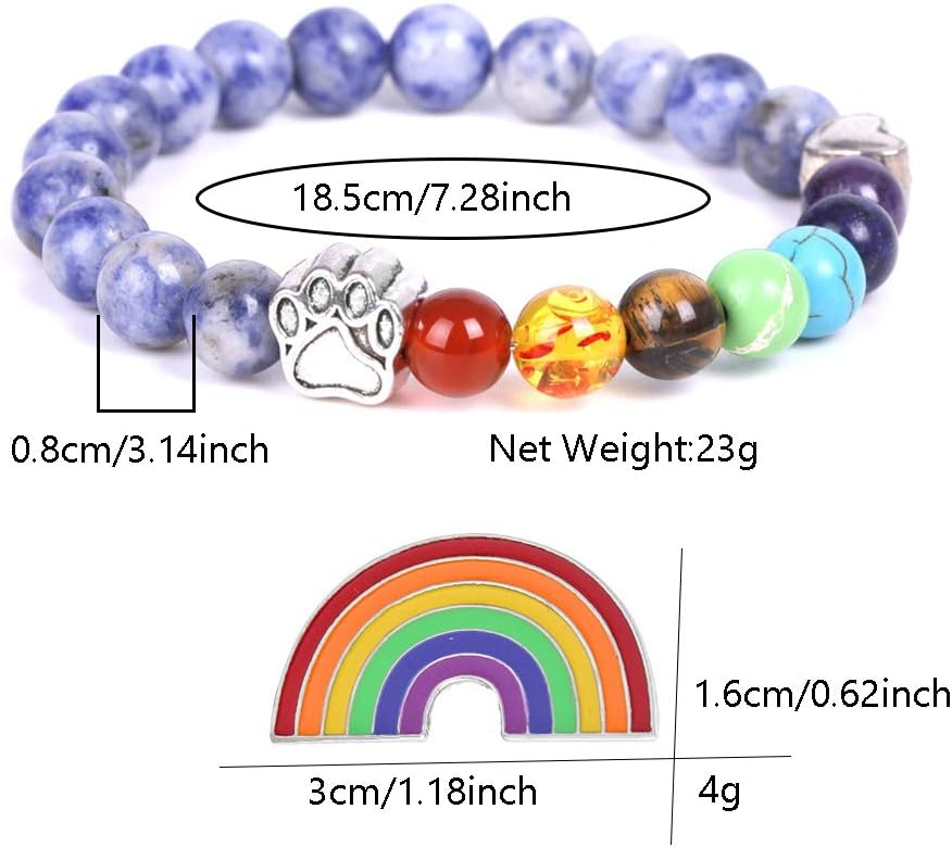 Regenbogenbrücke Gedenkarmband