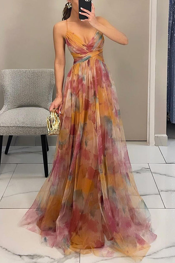 Kleid in Orange und Grün - Ansicht 5