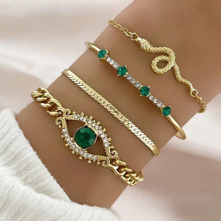 Serpina Veyra Armband-Set | Gold