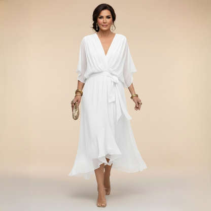 Kleid aus Chiffon mit V-Ausschnitt - Ansicht 7