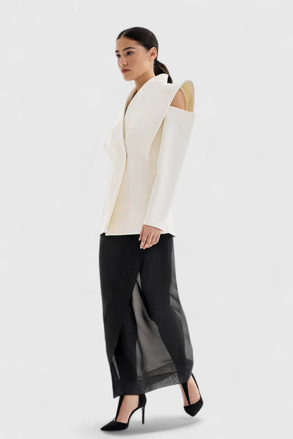 Blazer in Weiss für Damen - Ansicht 2