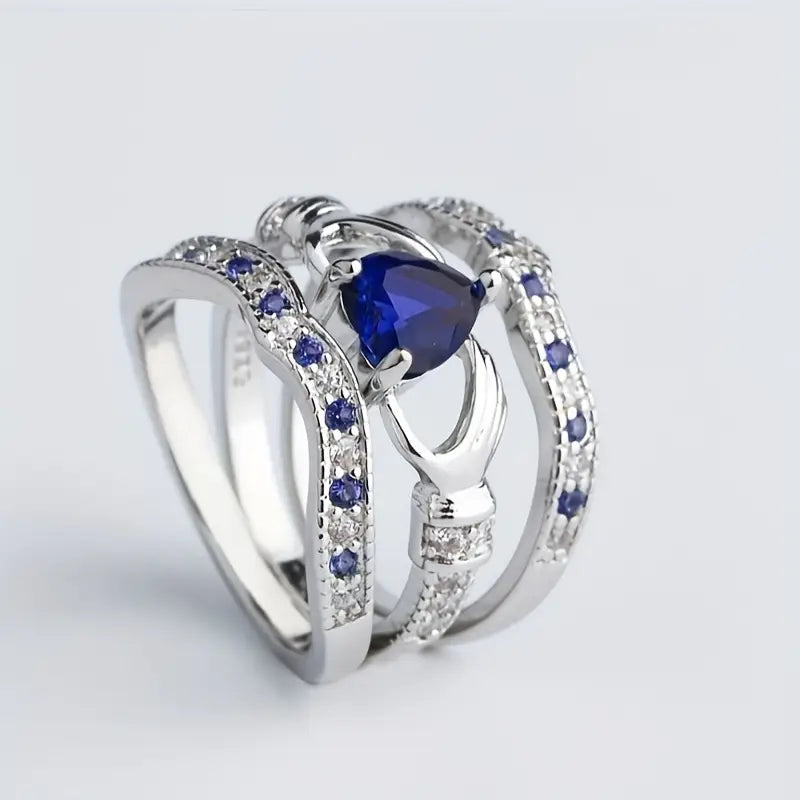 Eternal Lux Azura Ringset | Weißgold