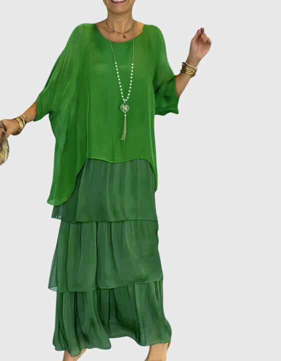 Kleid in langer Form in Multicolor - Ansicht 9