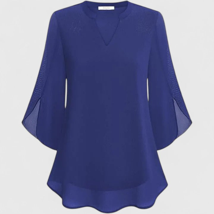 Bluse in Schwarz und Bordeaux - Ansicht 5