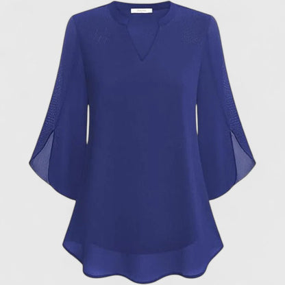 Bluse in Schwarz und Bordeaux - Ansicht 5