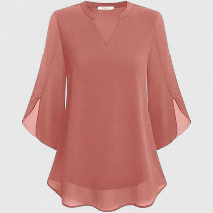 Bluse in Schwarz und Bordeaux - Ansicht 3