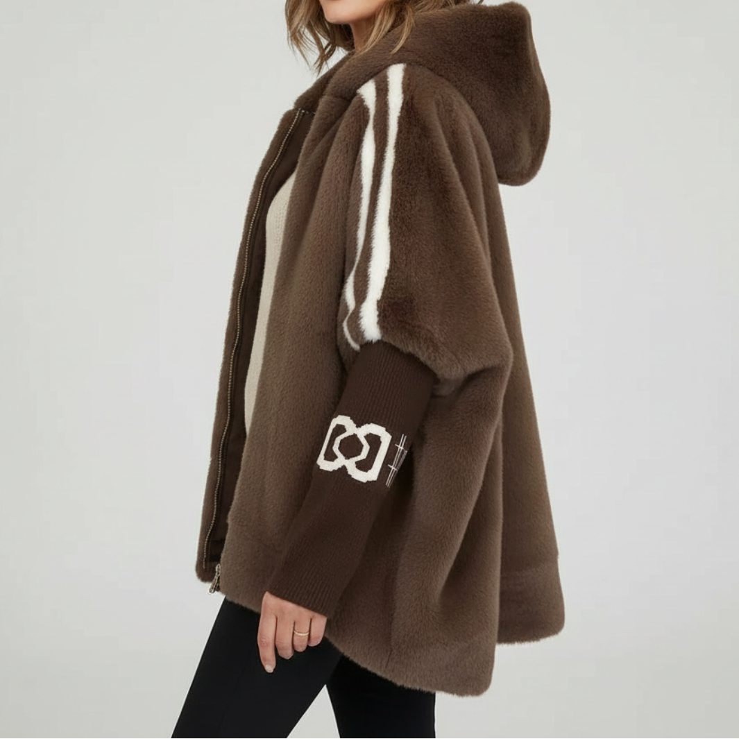 Jacke aus Strick mit Kapuze - Ansicht 2