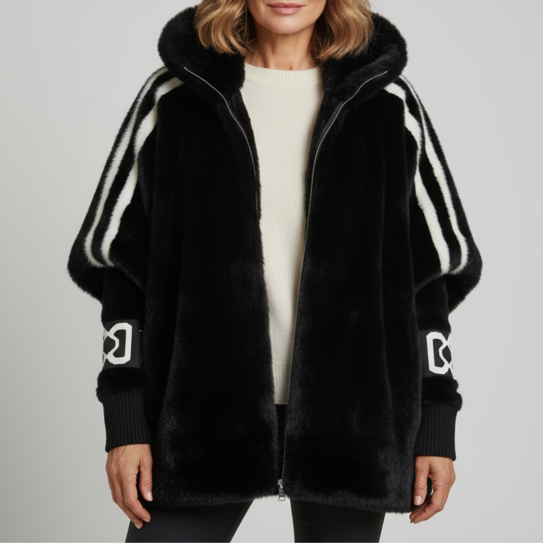 Jacke aus Strick mit Kapuze - Ansicht 3