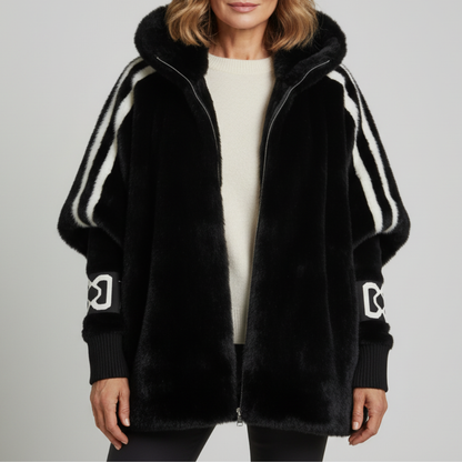 Jacke aus Strick mit Kapuze - Ansicht 3