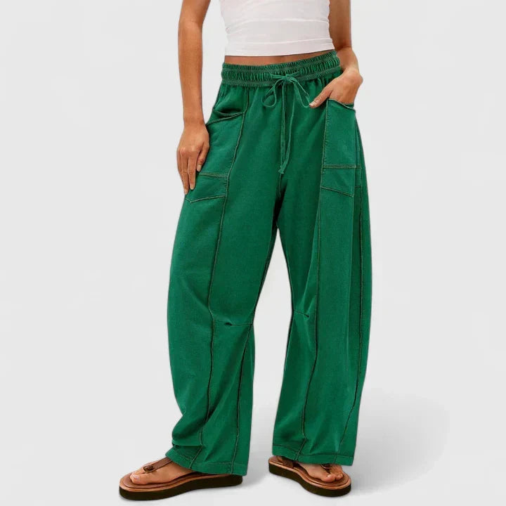 Stoffhose in Weiss und Schwarz - Ansicht 9